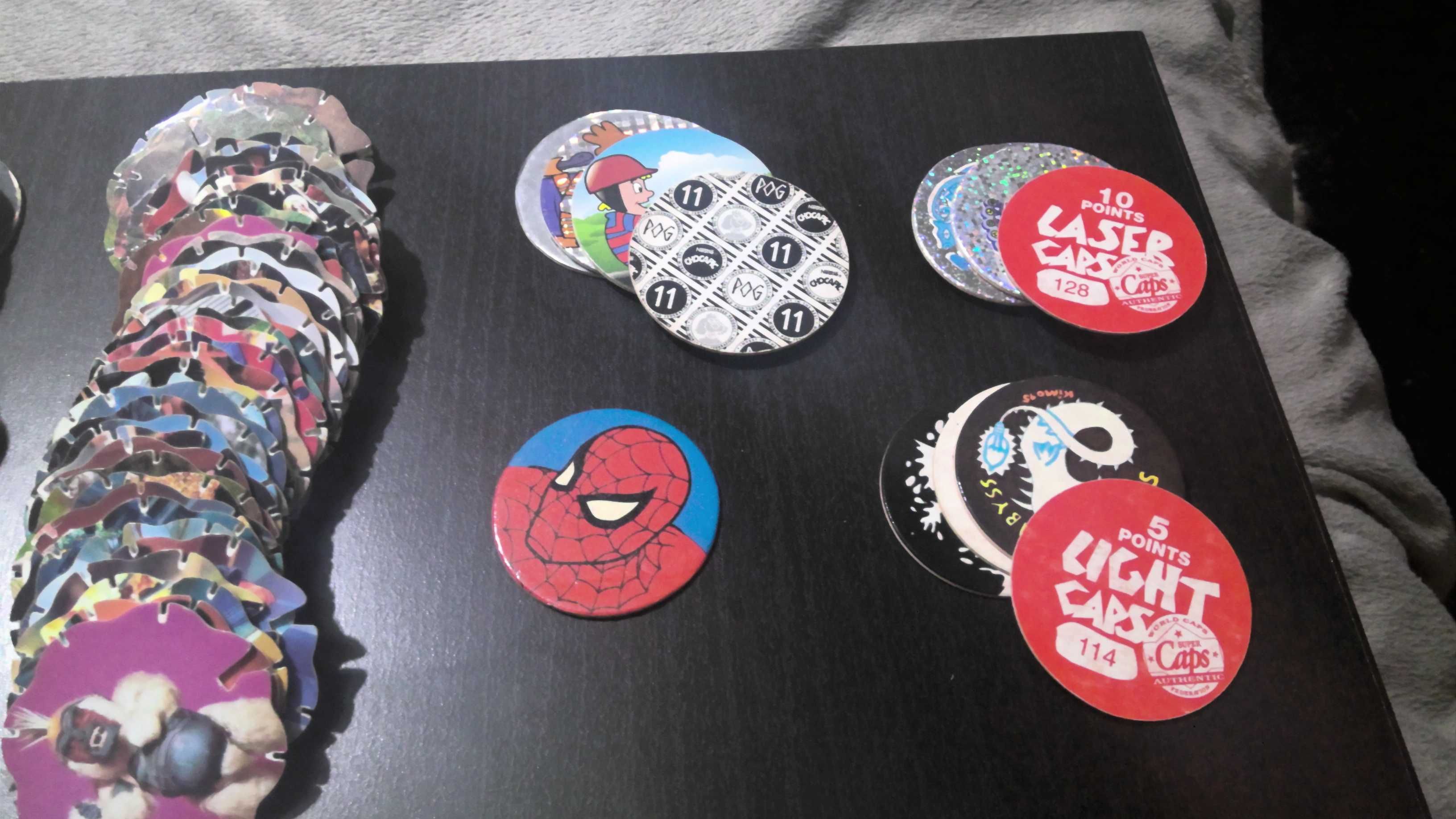 Tazos diversos (Street Fighter, West, Spiderman, Power Rangers, Etc)