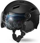 Kask narciarski Odoland z daszkiem wiatrszczelny r.S czarny unisex