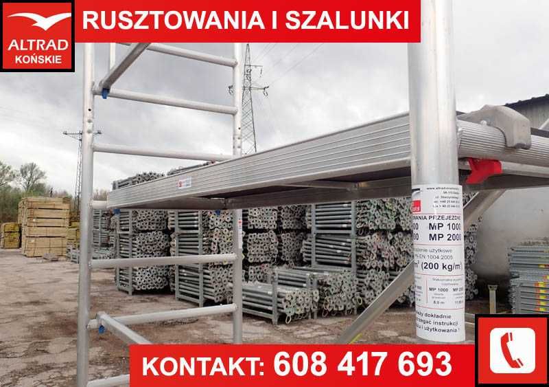 Rusztowanie na kółkach,  Lekkie Rusztowanie Aluminiowe - Wysoka Jakość