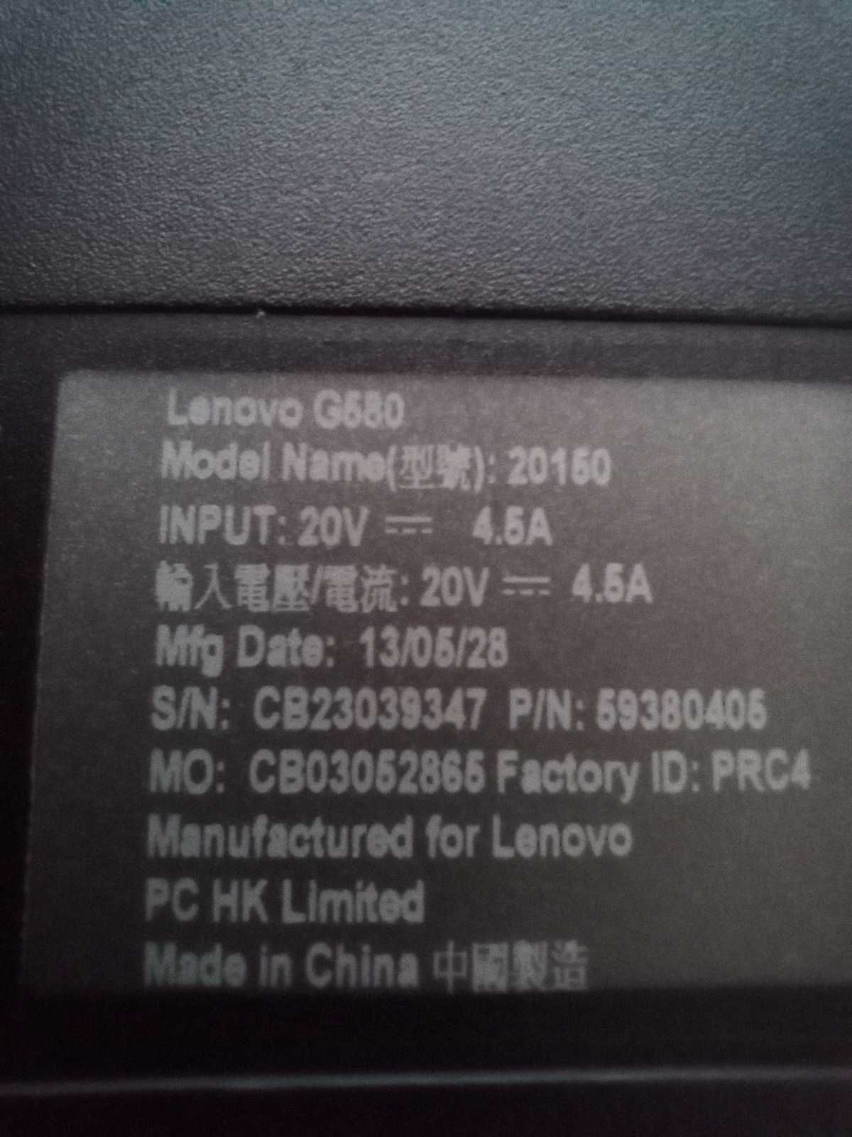 LENOVO G580Intel Core i5-3210M (2.5 – 3.1 ГГц)