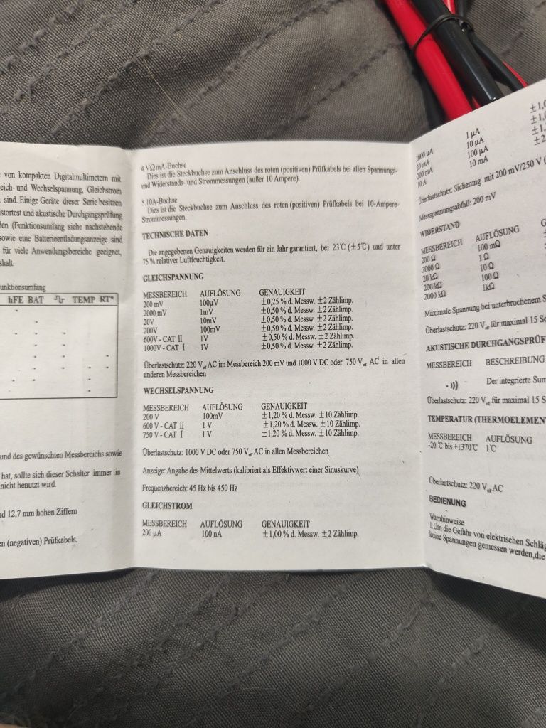 Multimetr uniwersalny miernik natężenia amperomierz woltomierz