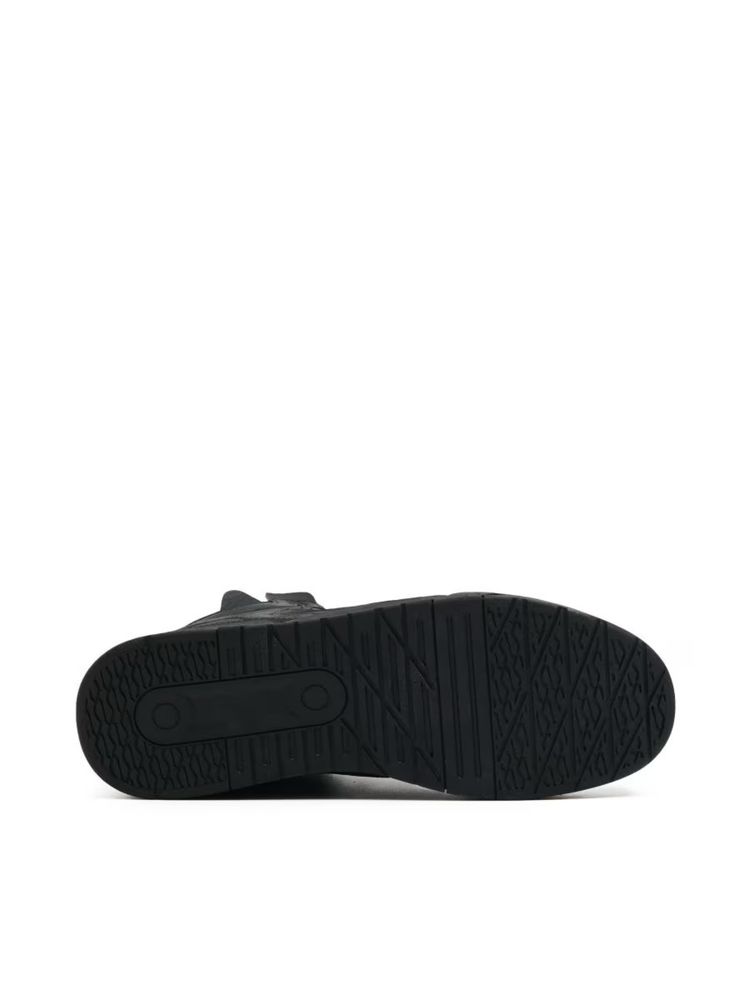 Nowe czarne męskie sznurowane wysokie buty sneakersy za kostkę Cropp