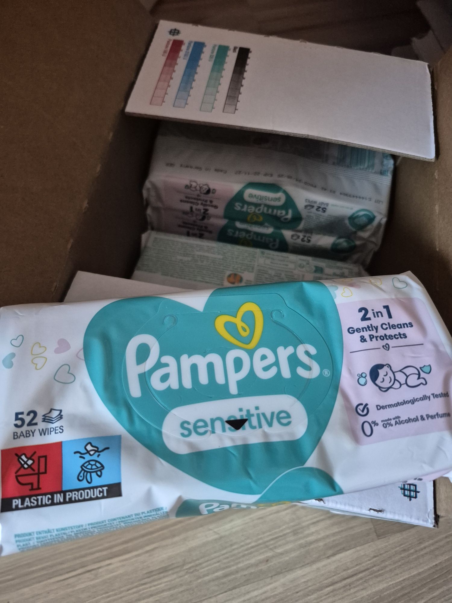 20x52szt chusteczki pampers sensitive