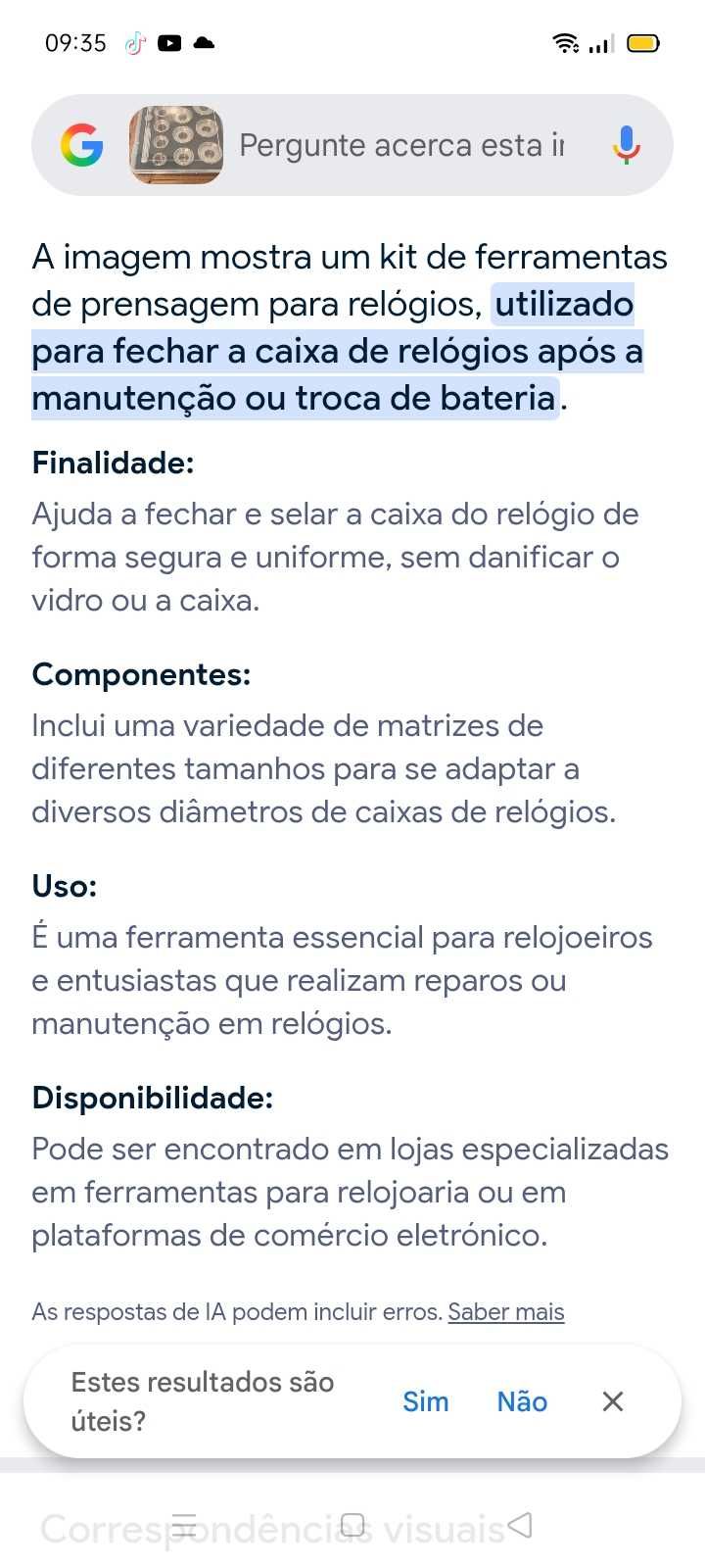 Relógios Ferramentas 99€+Artigos. Oportunidades