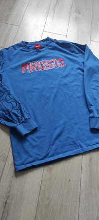 Lonsleeve męski Prosto klasyk, niebieska, t-shirt z długi rękaw XL