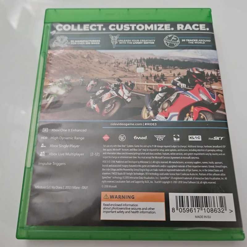 Ride 3 Ang / Xbox One + Series X I Po Angielsku