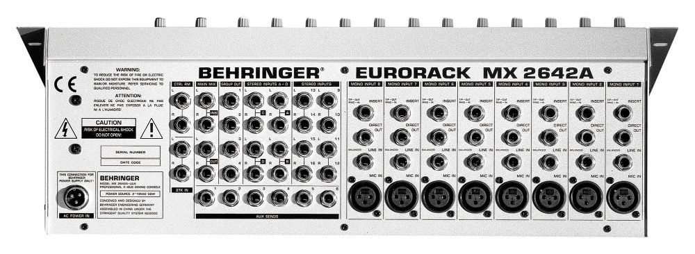 Микшерный пульт Behringer Eurorack MX 2642A