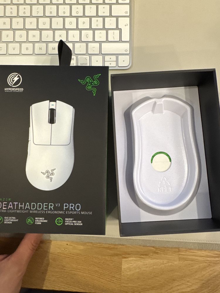 Rato Razer DeathAdder V3 Pro Wireless Mercury