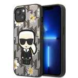 Etui Karl Lagerfeld Flower Ikonik Karl Na Iphone 13 - Szare