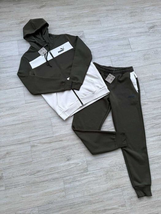 США Чоловічі костюми Puma Power Colorblock 684742-70 Оригінал Фліс M,L
