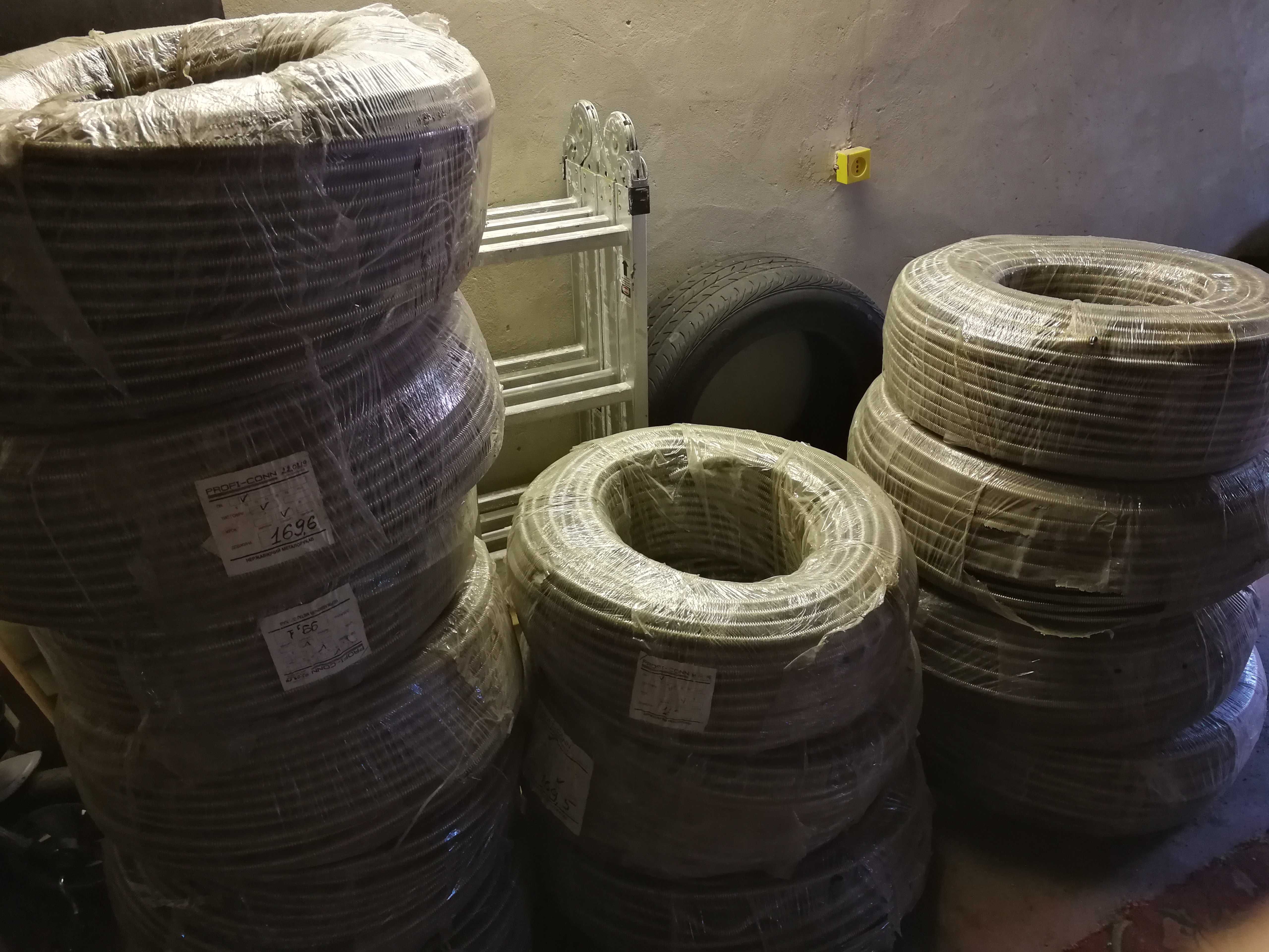 Гофрована труба нержавійка на відріз, гофротруба нержавейка