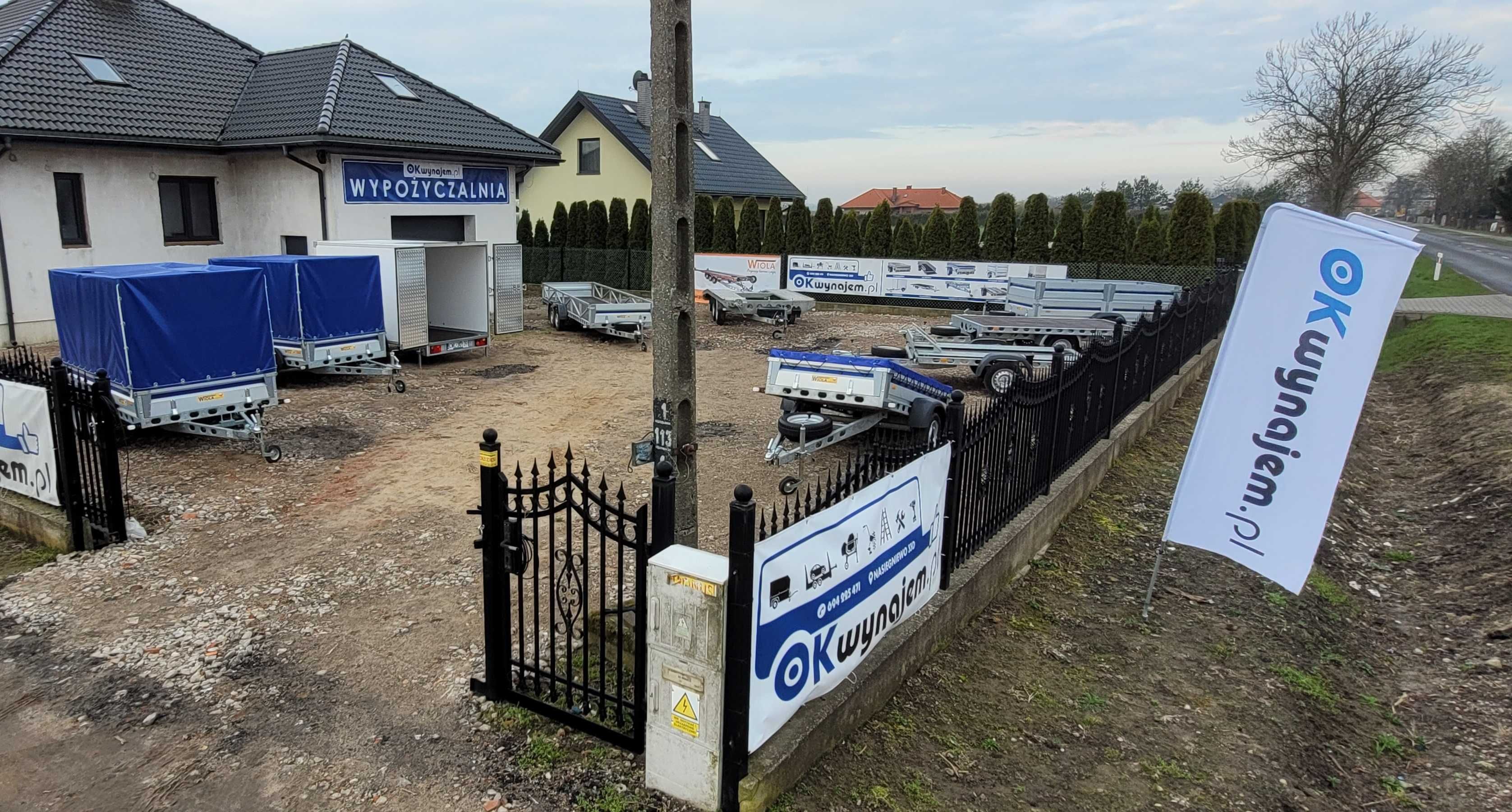 Wypożyczalnia Wynajem Przyczep / Platform / Lawet / Kamper / Na rowery