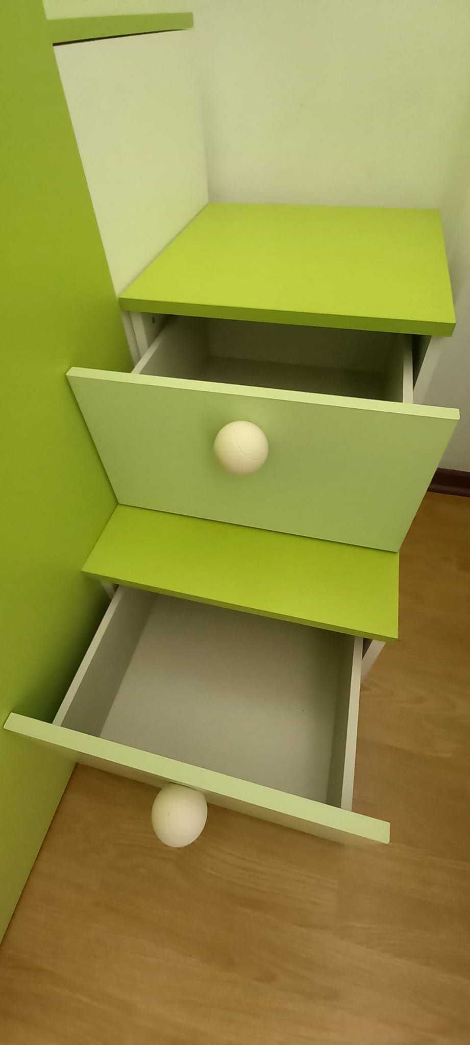 Conjunto Quarto Interforma: beliche, roupeiro, colchões e prateleiras