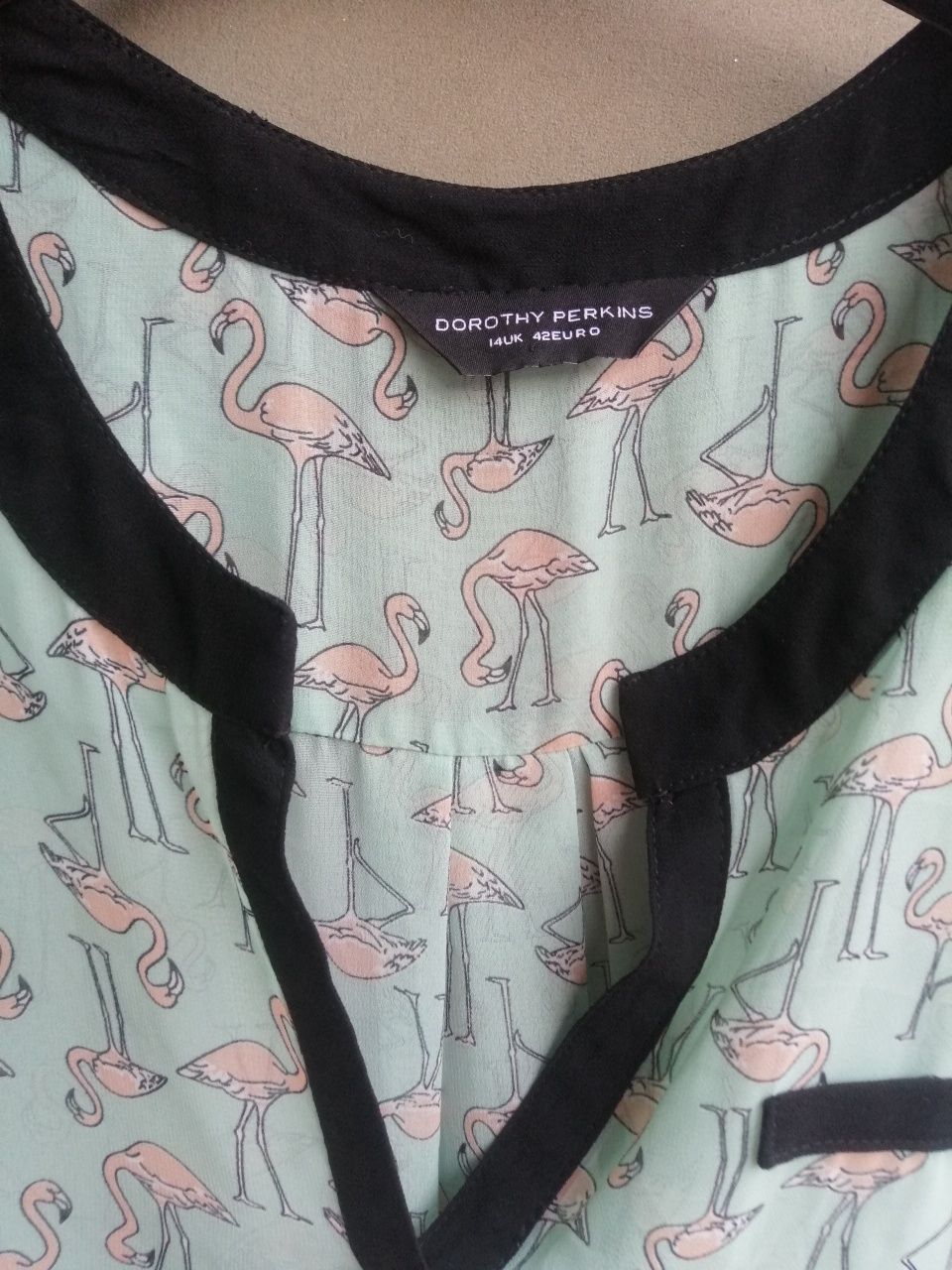 Bluzka lejąca oversize XL flamingi