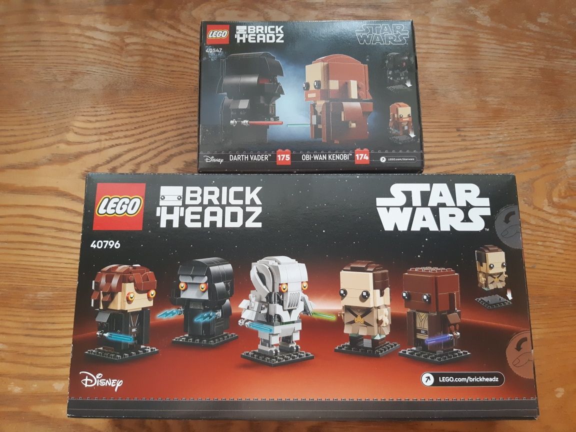 LEGO BrickHeadz 40796  Zemsta Sithów 40547 ObiWan Kenobi i Darth Vader