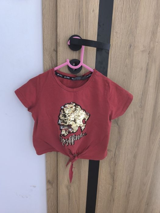 T-shirt dziewczęcy Crop top krótki Harry Potter 128