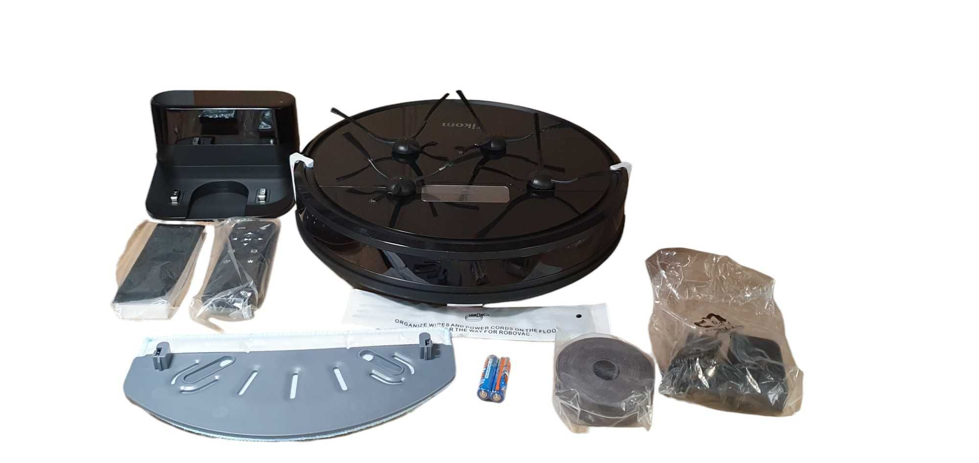 Robot sprzątający Tikom G8000 Pro 2w1 odkurzanie i mopowanie czarny