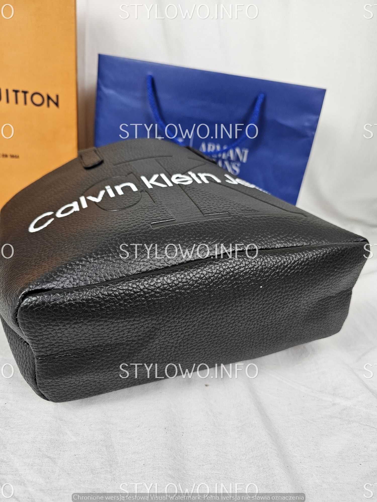 Torba Calvin Klein Jeans nowość czarna srednia hit