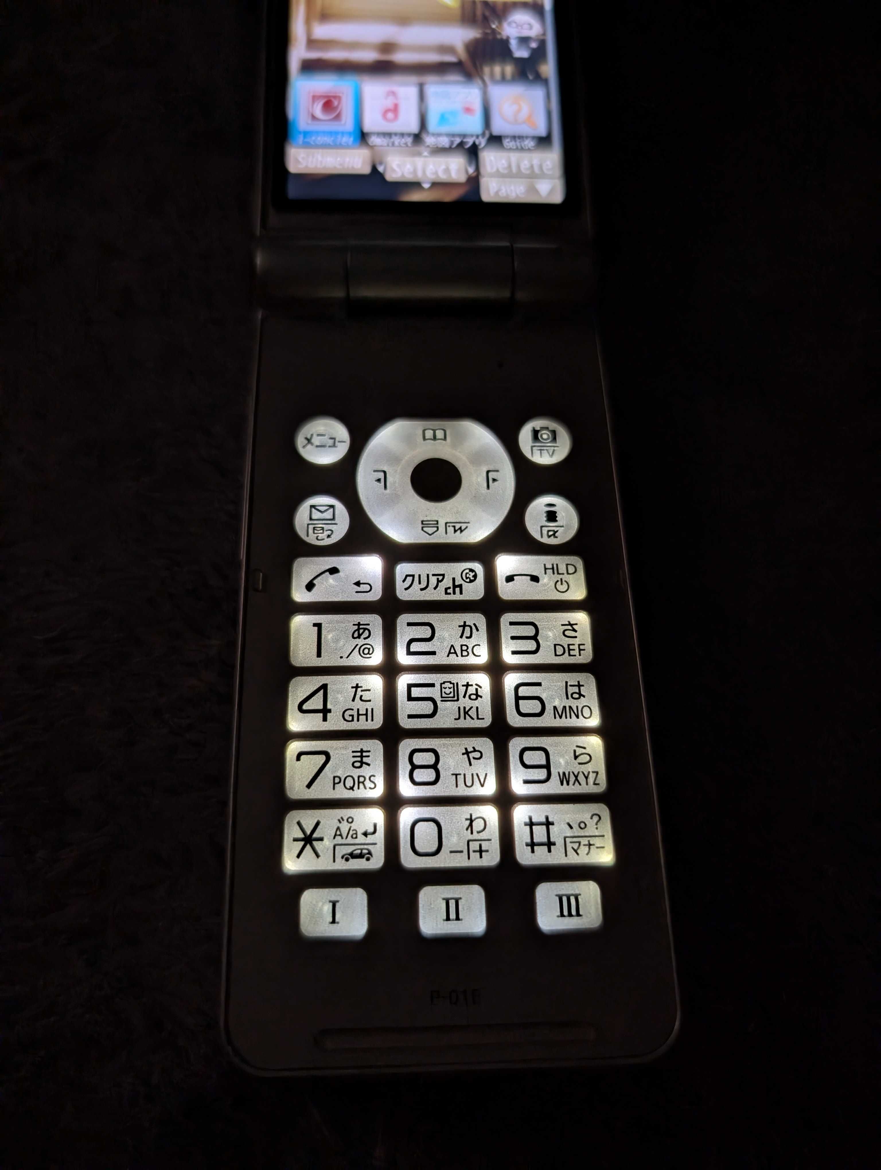 Японский мобильный Panasonic P-01E DOCOMO Flip телефон раскладушка