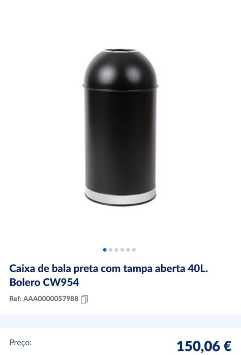 Caixote lixo preto