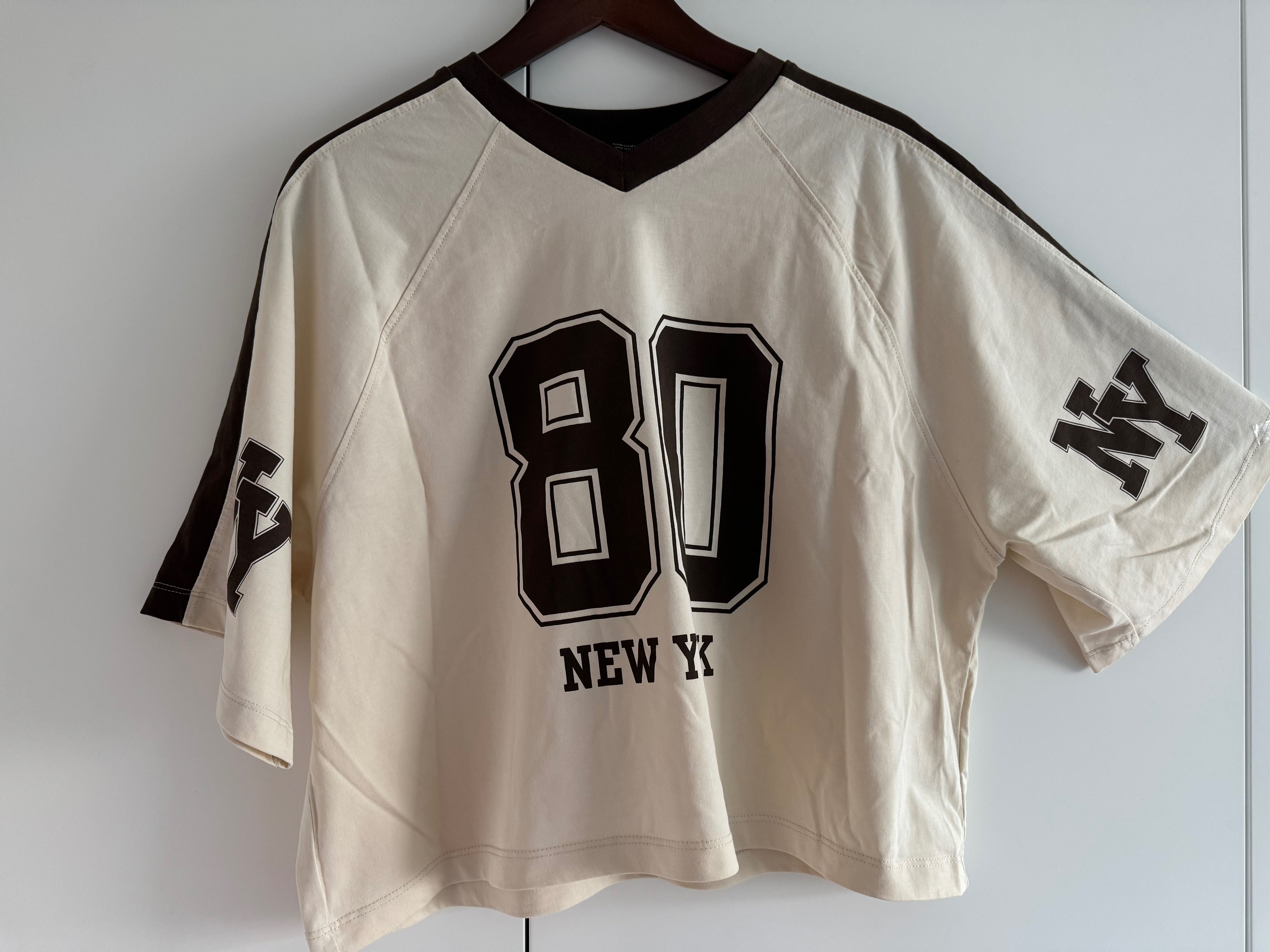 Zara T-shirt koszulka oversize NY M