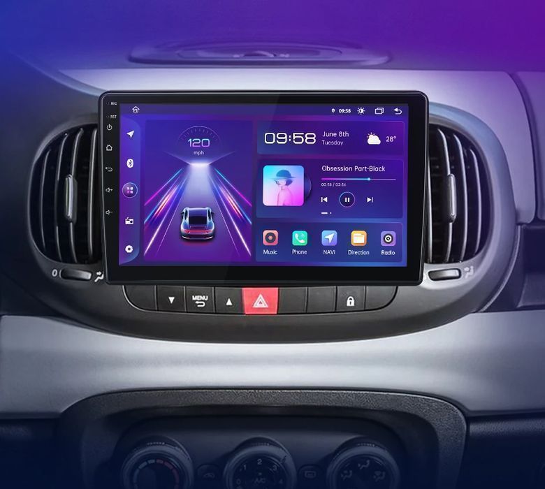 Radio Android CarPlay Fiat 500L 2012–2017
