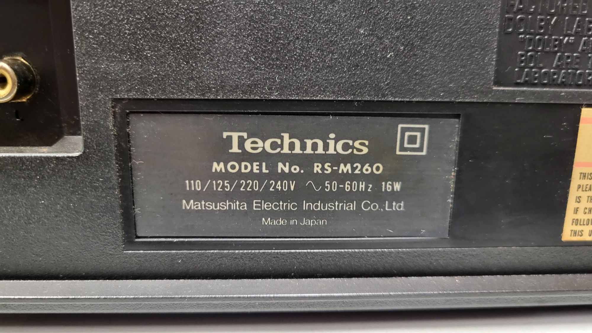 Magnetofon Technics RS-M260 3Head vintage