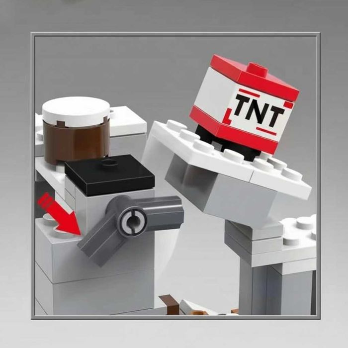 Огромный Лего Майнкрафт Горная пещера, 1089 деталей. MINECRAFT