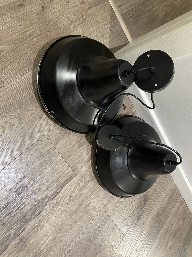 Signal lampa wisząca industrialna czarna