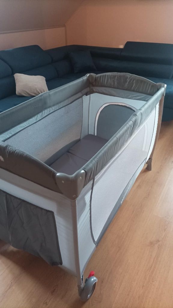 Łóżeczko turystyczne Mamakids szare