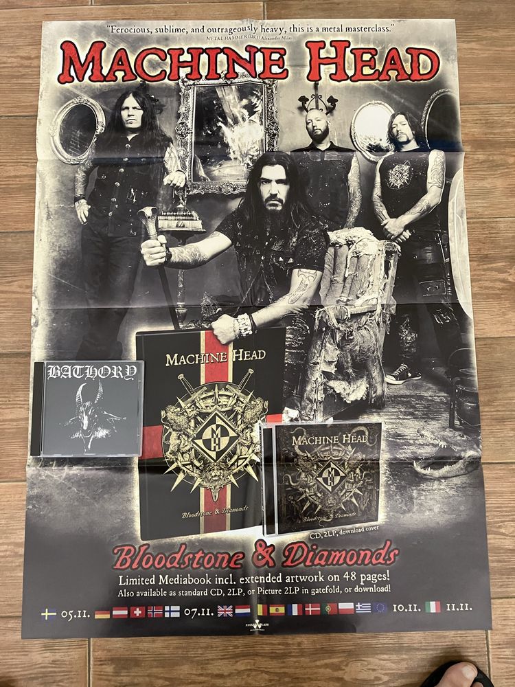 Poster Machine Head - Bloodstone & Diamonds - Original Nuclear Blast