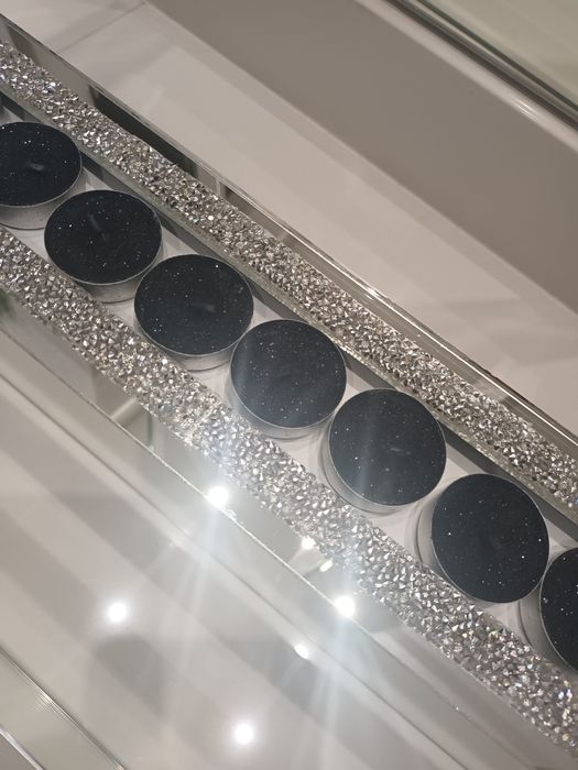 Świecznik lustrzany glamour