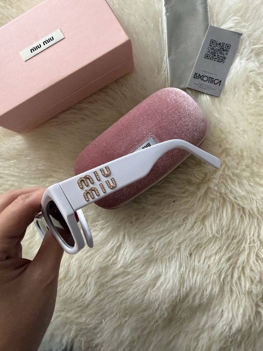 Okulary Miu Miu biale
