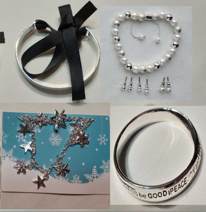 Avon Biżuteria Bransoletka Kolczyki 8 szt. + GRATIS bransoletka #83