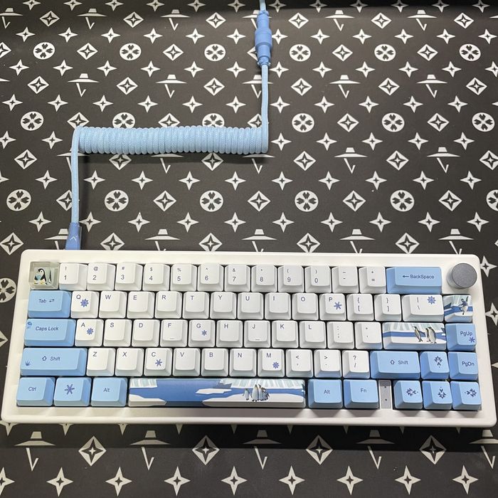 Кастомна механічна клавіатура GMK67, Matcha Green (RGB)(Hot Swap)