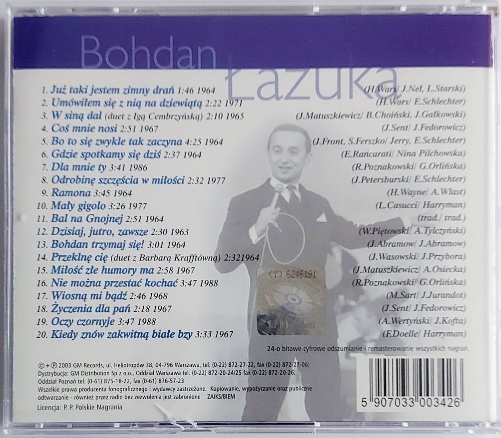 Bohdan Łazuka Złote Przeboje 2003r