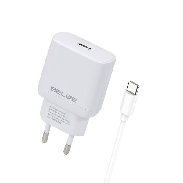 Beline Ładowarka Sieciowa  1X Usb-C 30W + Kabel Usb-C Biała