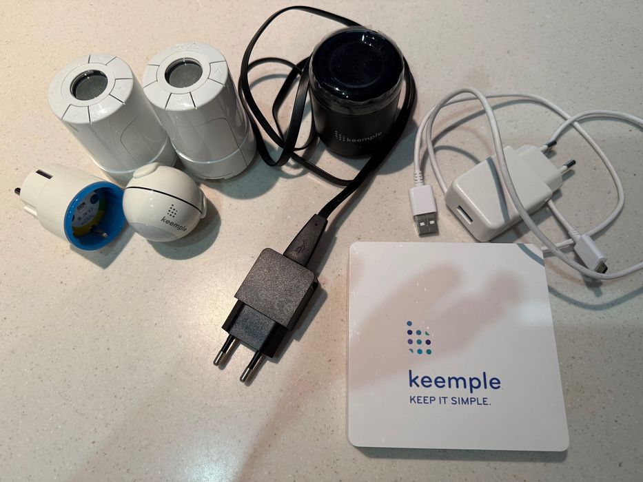 Zestaw Smart Home – Keemple + Danfoss – Gateway, czujniki, adaptery
