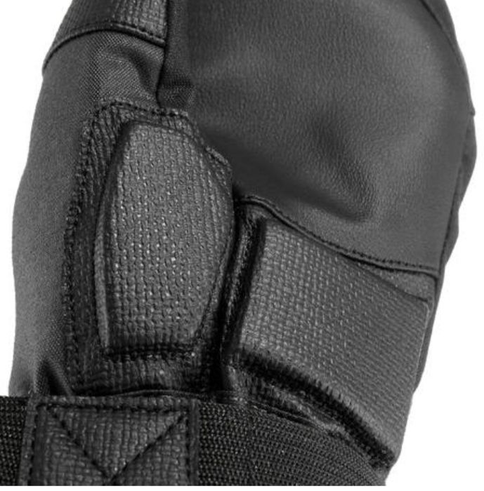 Рукавиці дитячі 500 Protect для сноубордингу чорні/помаранчеві