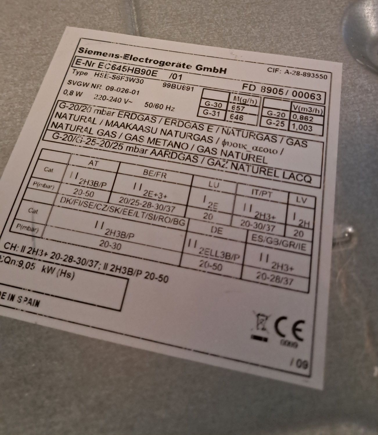 Варочная поверхность газовая Siemens EC645HB90E