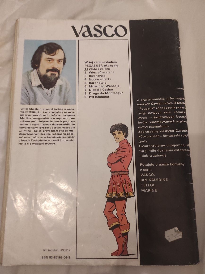 Komiks Vasco Złoto i Żelazo. 1990