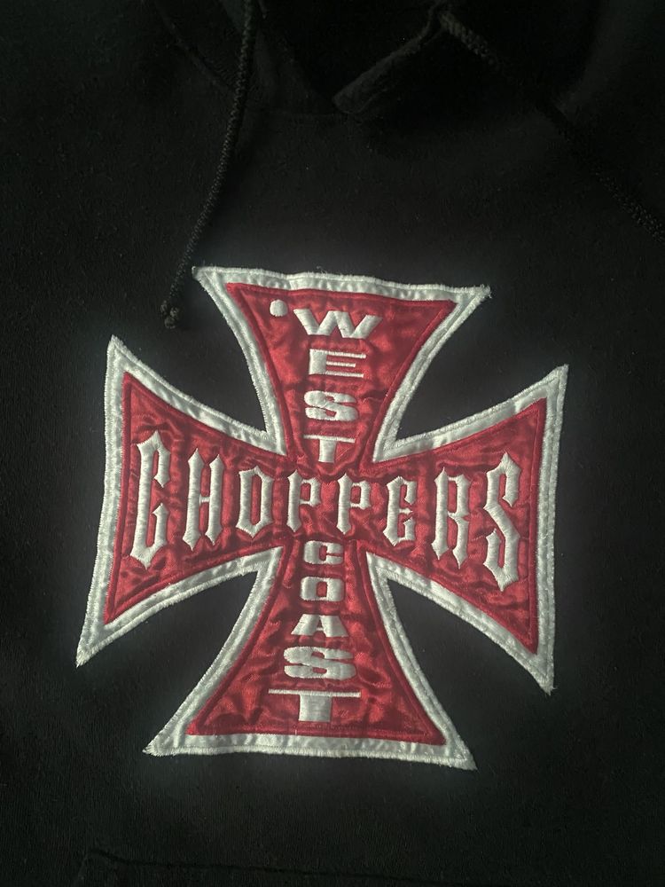 винтажное худи west coast choppers