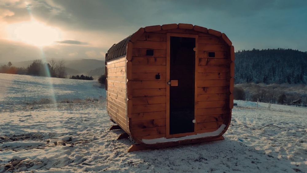 Sauna ogrodowa beczka/kwadrat samodzielny montaż do złozenia!