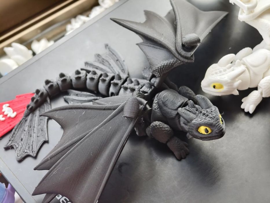Рухома 3D-іграшка Безубік (Toothless)