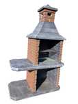 Grill Betonowy Klinkier Gotowy do grilowania