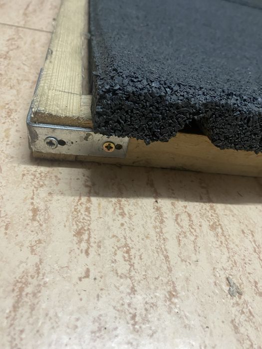 Piso de borracha para ginásio ou treino em casa – 2x1m