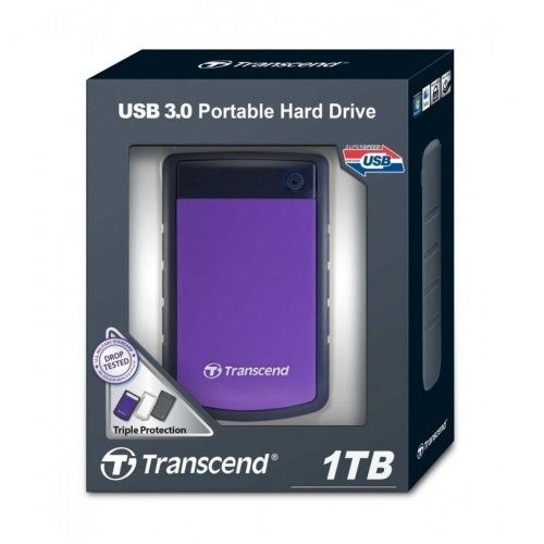 Внешний жесткий диск 2,5" 1TB Transcend (TS1TSJ25H3P)