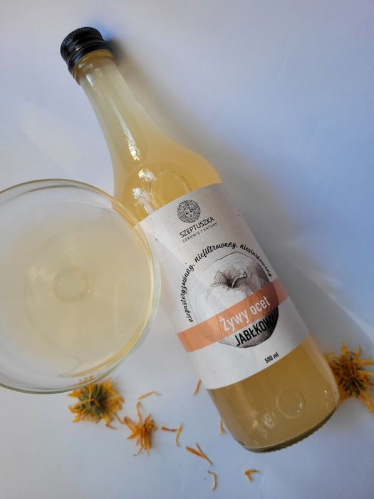 Żywy ocet jabłkowy z matką, Szeptuszka 500 ml