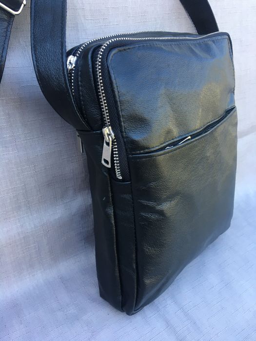 Сумка чоловіча, натуральна шкіра.