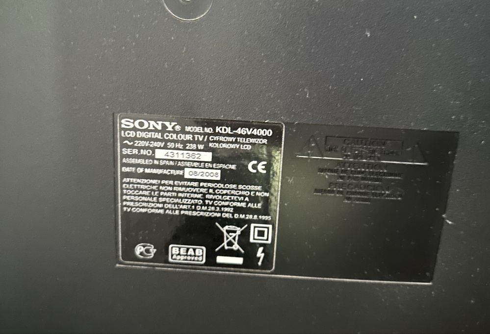 Televisao sony.